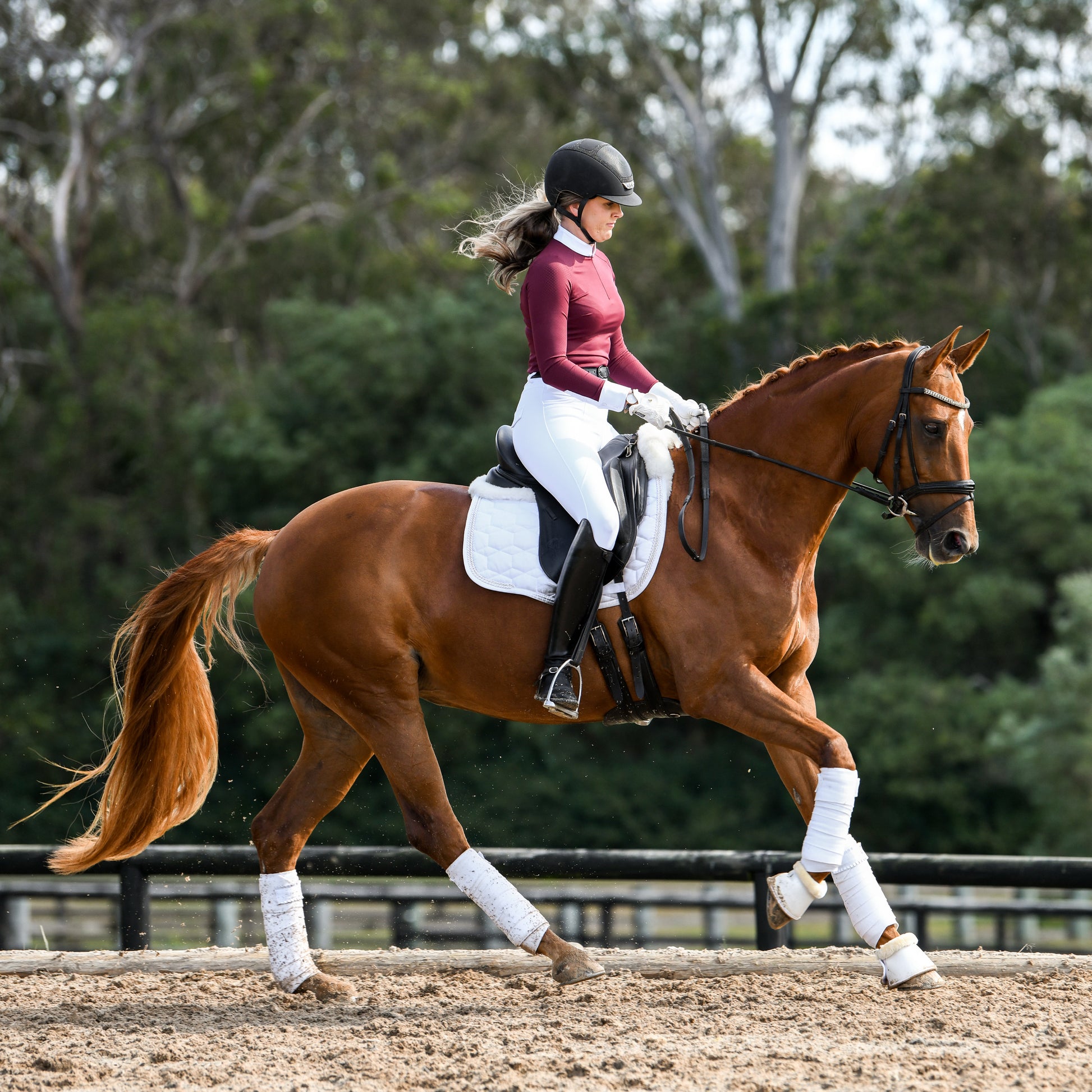 Isabel Competition Top - Burgendy