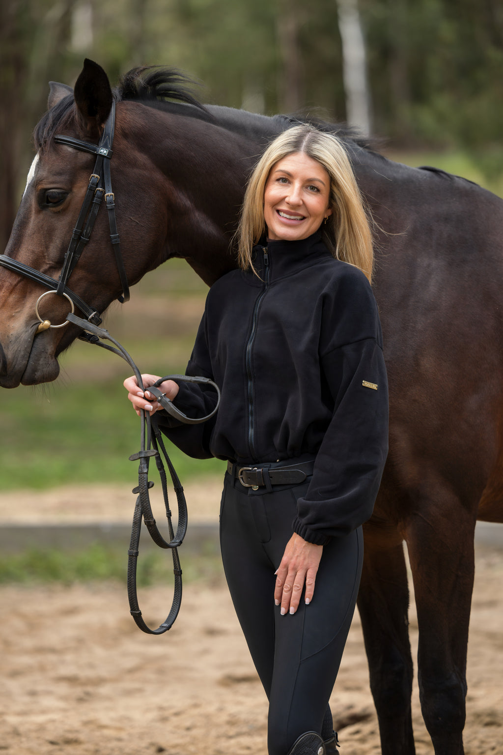 Cozy Zip Up Jacket - Black