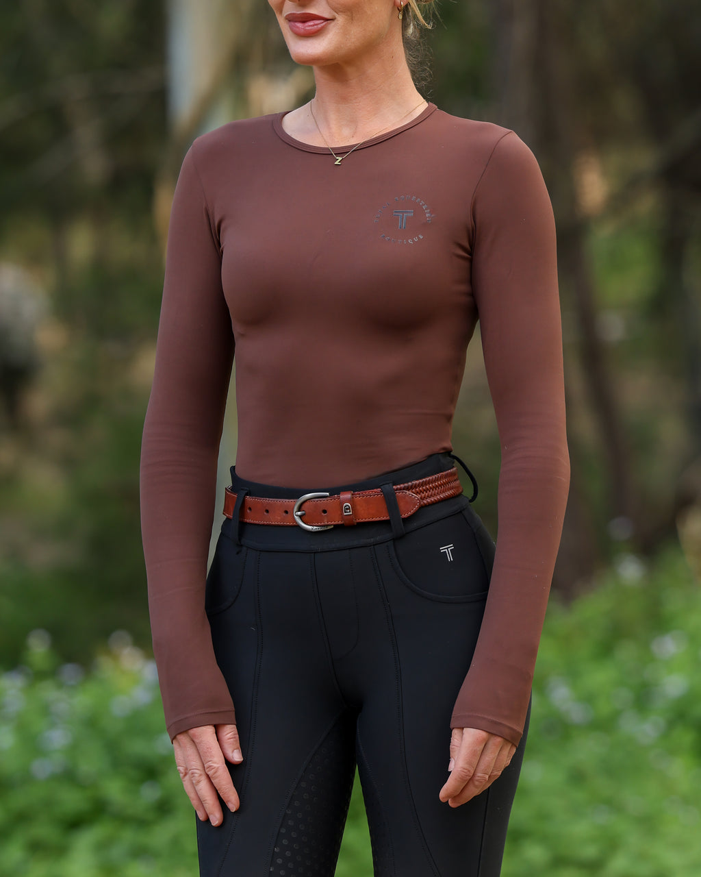 Signature Long Sleeve Top - Chocolate