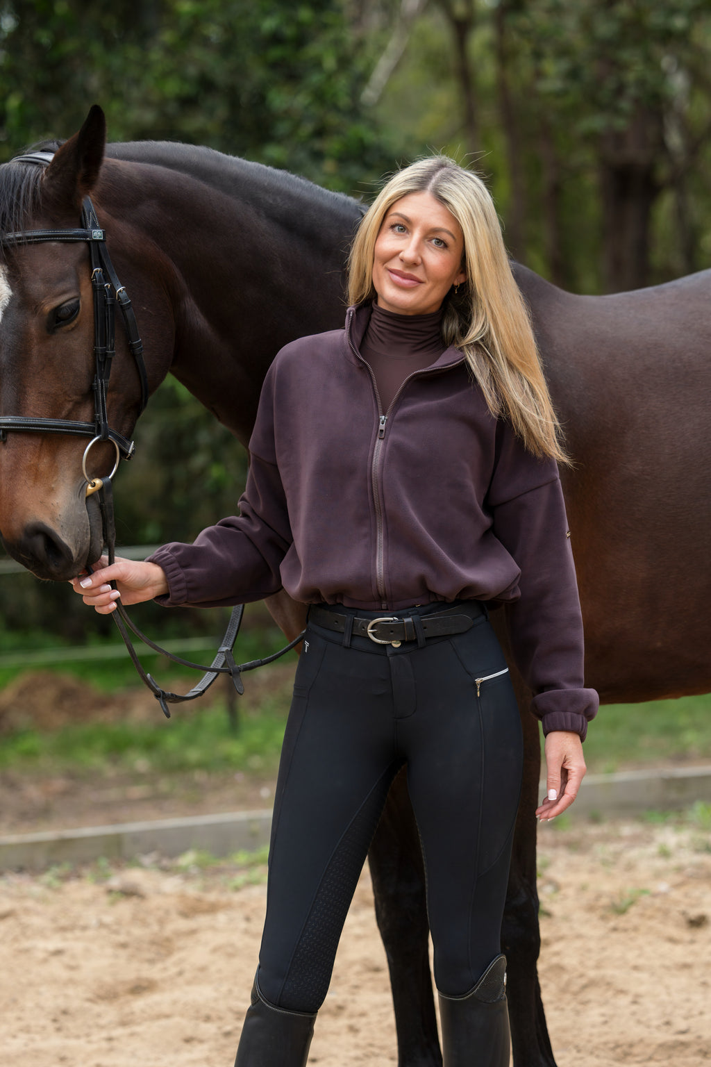Cozy Zip Up Jacket Chocolate