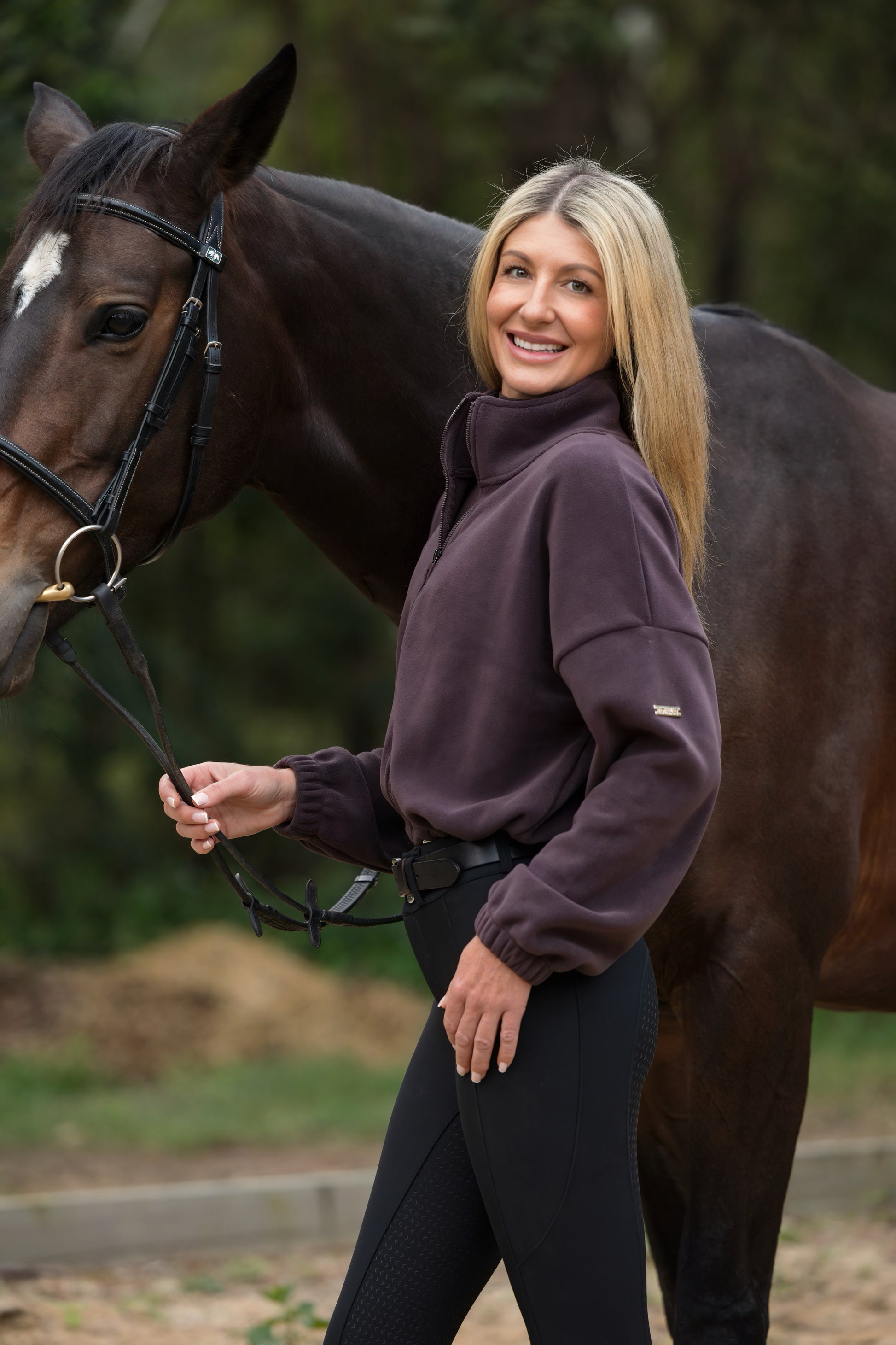 Cozy Zip Up Jacket Chocolate